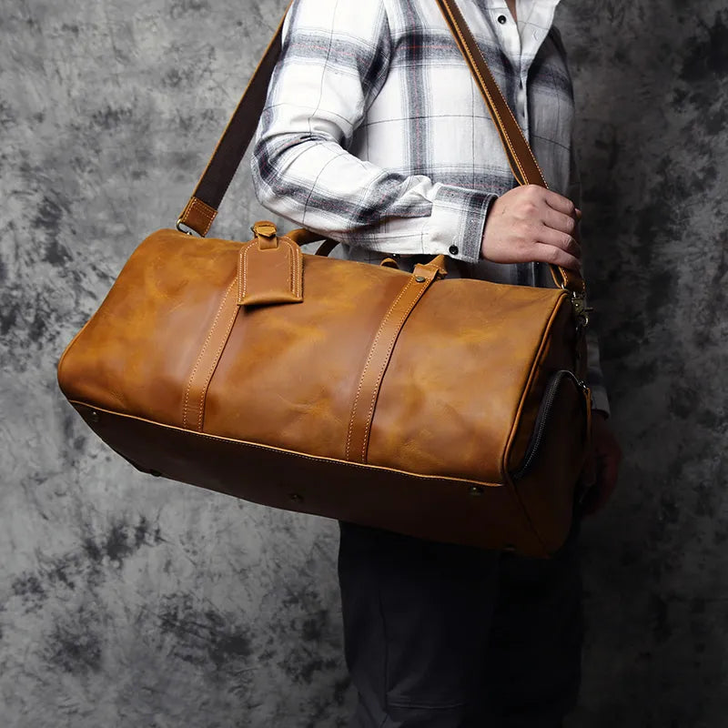 Manella - Men's Classic Luxury Leather Travel Bag